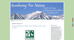 Desktop Screenshot of gardeningfornature.blogspot.com