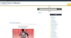 Desktop Screenshot of fotball-players-wallpaper.blogspot.com