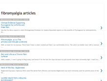 Tablet Screenshot of fibromyalgiaarticles.blogspot.com