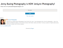 Tablet Screenshot of jennybusingphotography.blogspot.com
