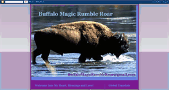 Desktop Screenshot of buffalomagicrumbleroar.blogspot.com