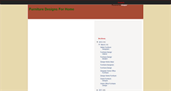 Desktop Screenshot of furnituredesignsforhome.blogspot.com