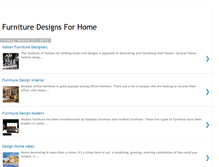 Tablet Screenshot of furnituredesignsforhome.blogspot.com