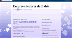 Desktop Screenshot of empreendedoresdabahia.blogspot.com