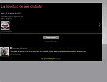 Tablet Screenshot of lalibertaddeserdistinto.blogspot.com