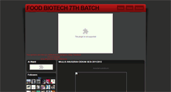 Desktop Screenshot of fbiotech7th.blogspot.com