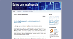 Desktop Screenshot of datosconinteligencia.blogspot.com