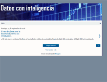 Tablet Screenshot of datosconinteligencia.blogspot.com