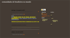 Desktop Screenshot of comunidadesdebrasileirosnomundo.blogspot.com