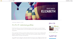Desktop Screenshot of dayswithelizabeth.blogspot.com