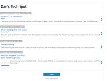Tablet Screenshot of danstechspot.blogspot.com