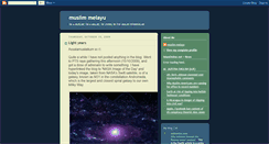 Desktop Screenshot of muslim-malay.blogspot.com