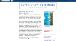 Desktop Screenshot of experiments-in-memoir.blogspot.com