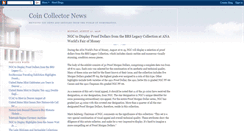 Desktop Screenshot of coincollectornews.blogspot.com