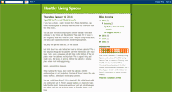 Desktop Screenshot of healthylivingspaces.blogspot.com