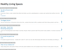 Tablet Screenshot of healthylivingspaces.blogspot.com