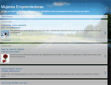 Tablet Screenshot of mujeres-emprendedoras.blogspot.com