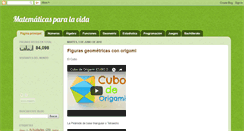 Desktop Screenshot of matematicas-paralavida.blogspot.com