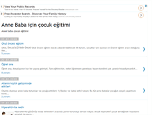 Tablet Screenshot of annebabacocuk.blogspot.com