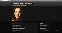 Desktop Screenshot of cinthiazaccariotto.blogspot.com