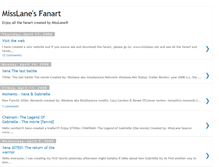Tablet Screenshot of misslanefanart.blogspot.com