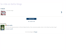 Tablet Screenshot of lavidaesbellablogs.blogspot.com