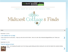 Tablet Screenshot of midwestcottageandfinds.blogspot.com