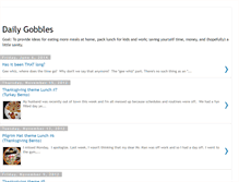 Tablet Screenshot of dailygobbles.blogspot.com