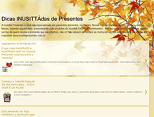 Tablet Screenshot of dicasinusitadasdepresentes.blogspot.com