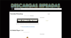 Desktop Screenshot of descargasripeadas.blogspot.com