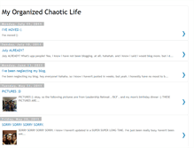 Tablet Screenshot of myorganizedchaoticlife.blogspot.com