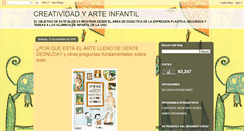 Desktop Screenshot of creatividadyarteinfantil.blogspot.com