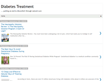Tablet Screenshot of diabetestreatmentips.blogspot.com