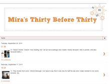 Tablet Screenshot of omgmiraisturning30.blogspot.com