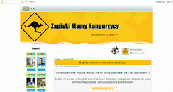 Desktop Screenshot of mama-kangurzyca.blogspot.com