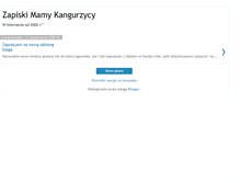 Tablet Screenshot of mama-kangurzyca.blogspot.com
