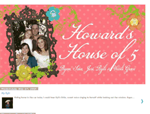 Tablet Screenshot of howardshouseof5.blogspot.com