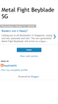 Mobile Screenshot of metalfightbeybladesg.blogspot.com