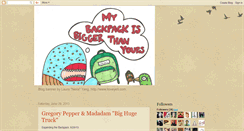 Desktop Screenshot of mybackpackisbiggerthanyours.blogspot.com