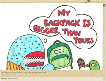 Tablet Screenshot of mybackpackisbiggerthanyours.blogspot.com