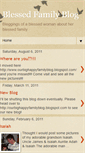 Mobile Screenshot of blessedfamilyblog.blogspot.com