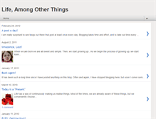 Tablet Screenshot of lifeamongotherthings.blogspot.com