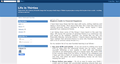 Desktop Screenshot of lifeinthirties.blogspot.com