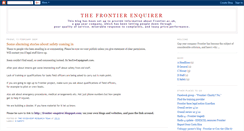 Desktop Screenshot of frontier-enquirer.blogspot.com