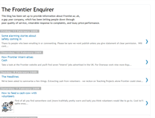 Tablet Screenshot of frontier-enquirer.blogspot.com