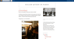 Desktop Screenshot of killerqueeninparis.blogspot.com