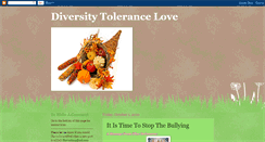 Desktop Screenshot of diversitytolerancelove.blogspot.com