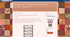 Desktop Screenshot of bloggingteachingandsecondgradeohmy.blogspot.com