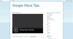 Desktop Screenshot of googlewavetips.blogspot.com