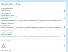 Tablet Screenshot of googlewavetips.blogspot.com